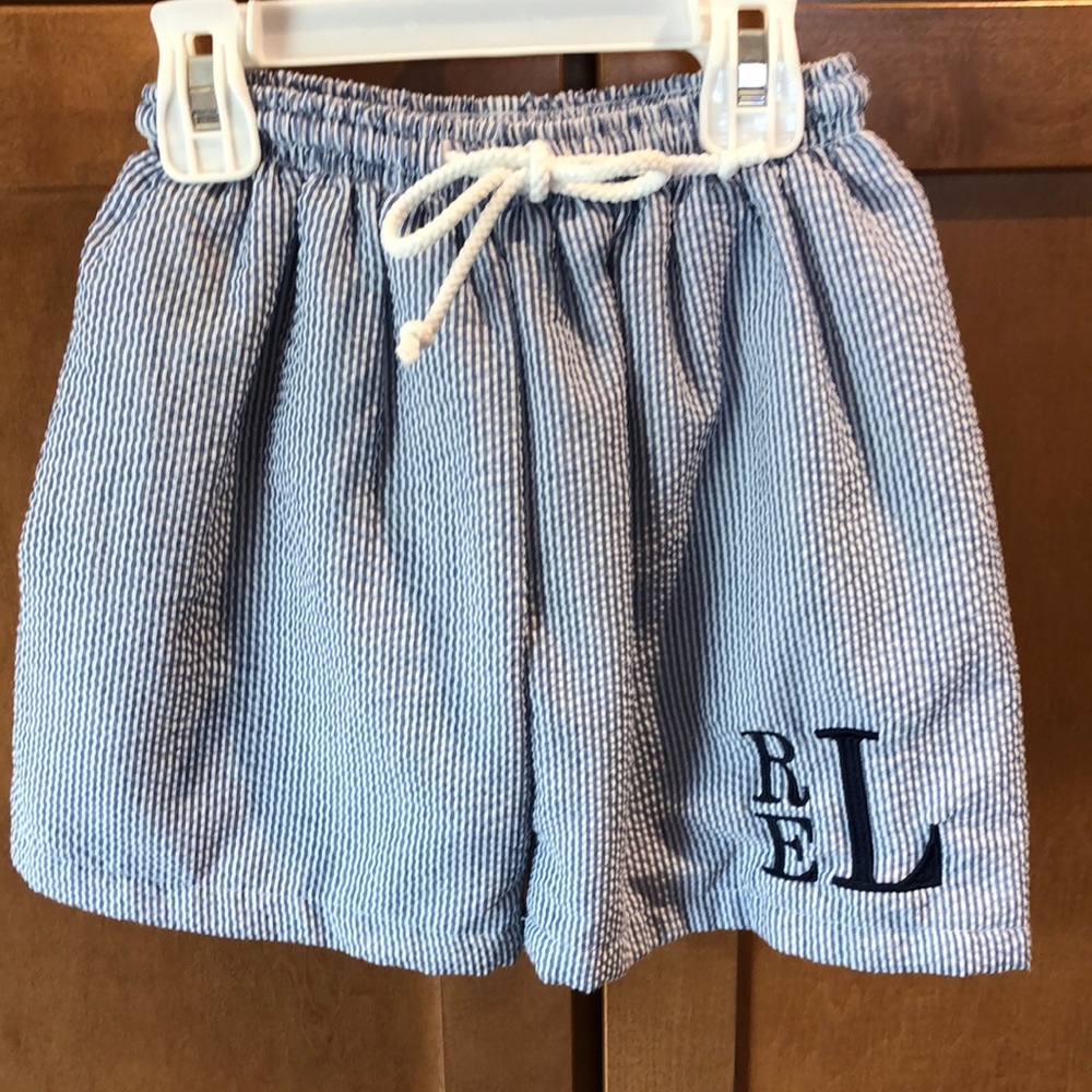 Monogrammed REL- Toddler Boy’s Swimsuit or Shorts - size 3T